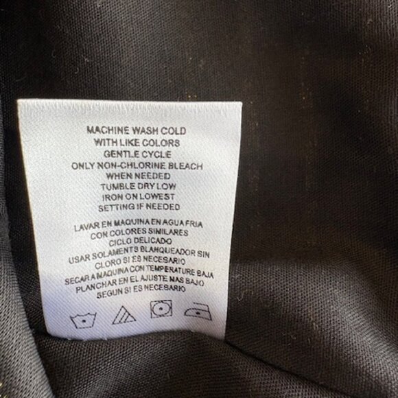 Girls Black Gold Metallic Threading Dress Short Puff Sleeves (7) NWT New Year - Picture 5 of 7